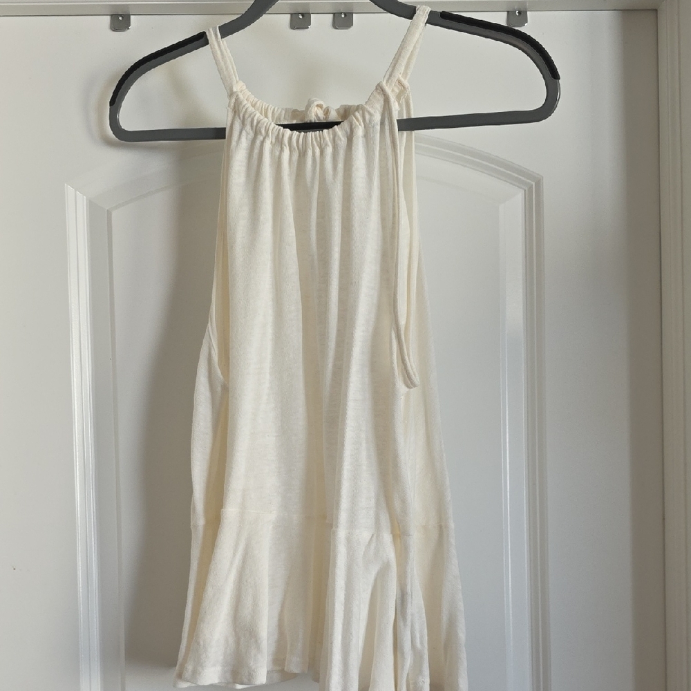 NWOT Old Navy Large  Cream Halter Tank Top